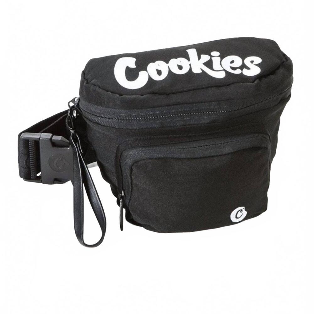 NEW COOKIES men's smell proof fanny pack back in black